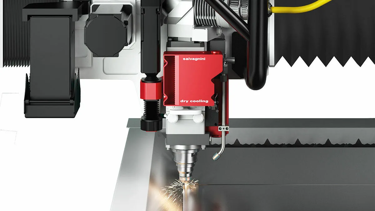 Laser cutter in action